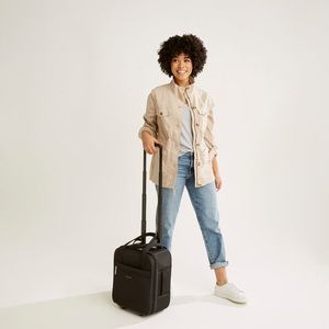 Vera Bradley Underseat Rolling Work Bag in Traditional Luggage